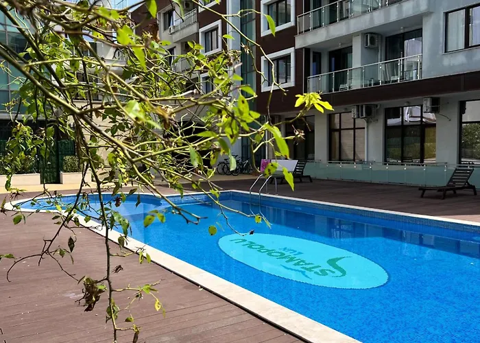 Apartment Stamopolulux директен изглед към морето Primorsko